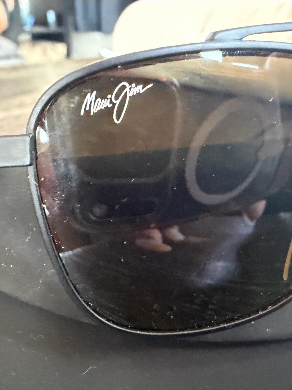 Maui Jim Matte Black Polarized Sunglasses with Dark Lenses - Picture 4 of 8